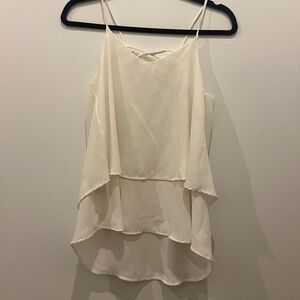 White Layered Tank Top